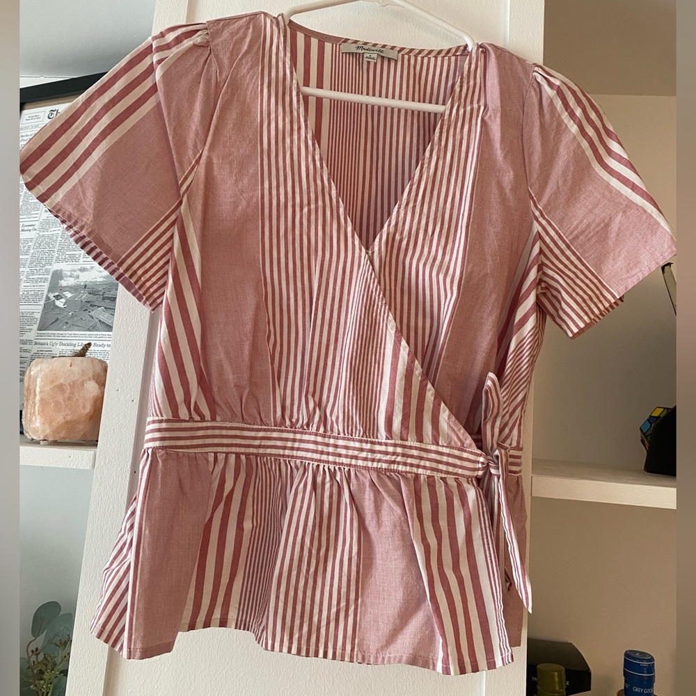 Madewell Wrap Tie Top